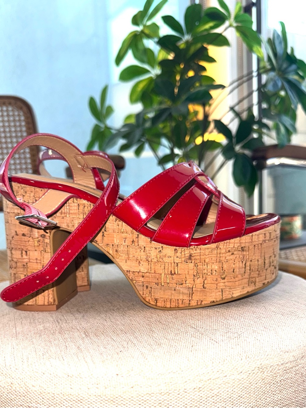Red Platform Sandals-NEW! - Picture 7 of 7
